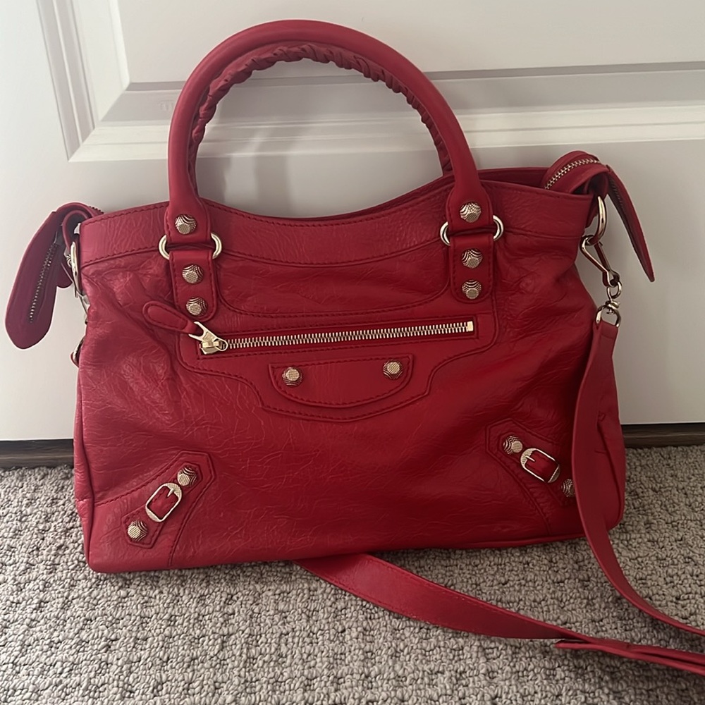 Red Balenciaga Bag - Picture 2 of 3